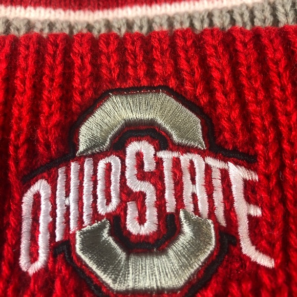 Ohio State Buckeyes Winter Knit Hat w/ Cuff NWT OSU Pom NEW FortySeven Brand '47 - Picture 2 of 14